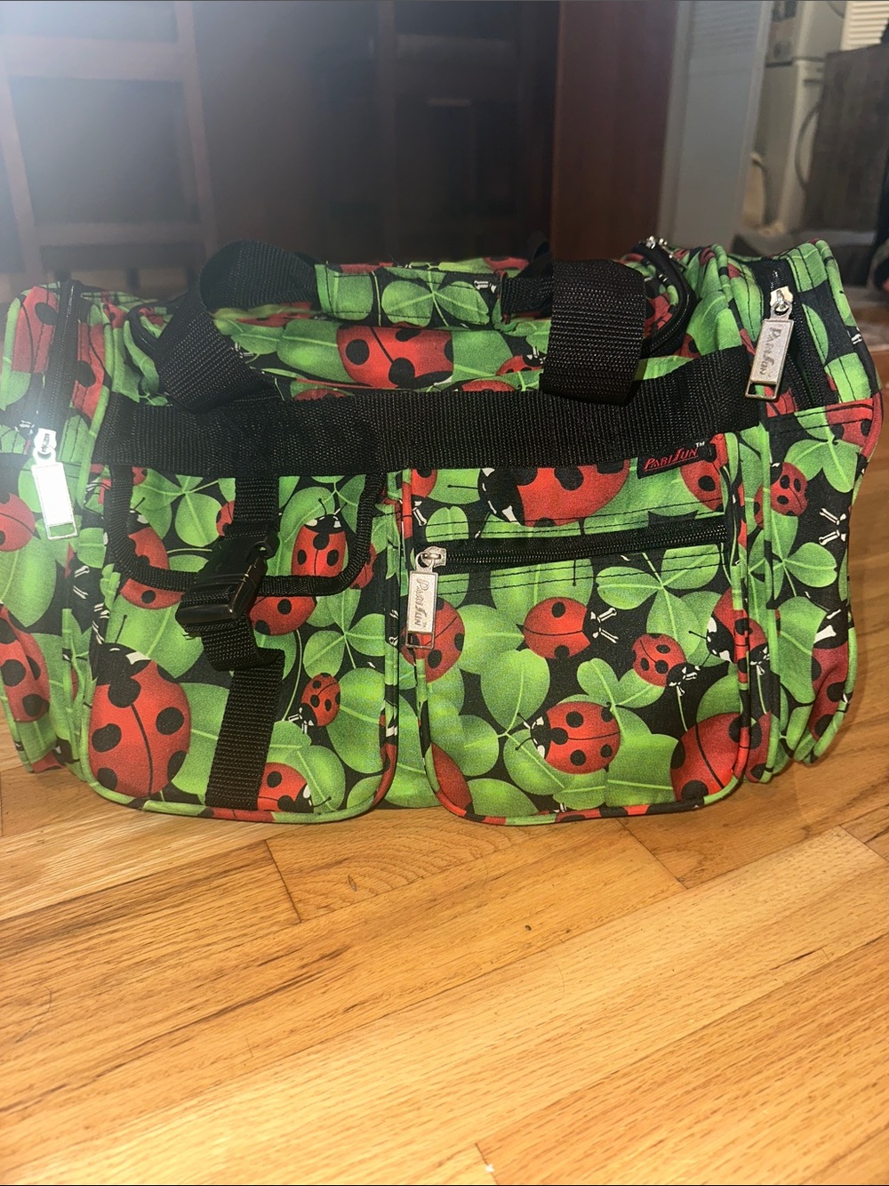 Parisun Lady Bug Duffel Bag/Weekender Carry on Bag